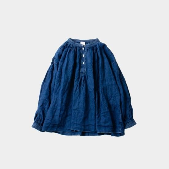 ŠP(エシュペー) 「INDIGO LINEN BLOUSE」-WEEKENDER SHOP ANDEL ŠP(エシュペー) 「INDIGO LINEN BLOUSE」-WEEKENDER SHOP ANDEL