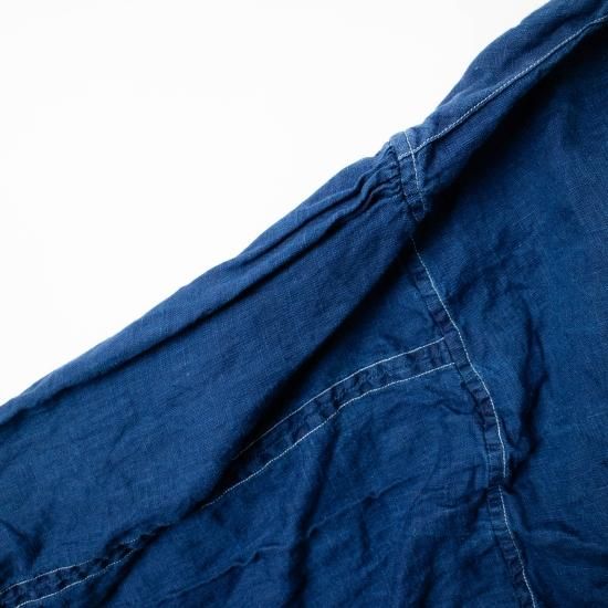 ŠP(エシュペー) 「INDIGO LINEN BLOUSE」-WEEKENDER SHOP ANDEL ŠP(エシュペー) 「INDIGO LINEN BLOUSE」-WEEKENDER SHOP ANDEL