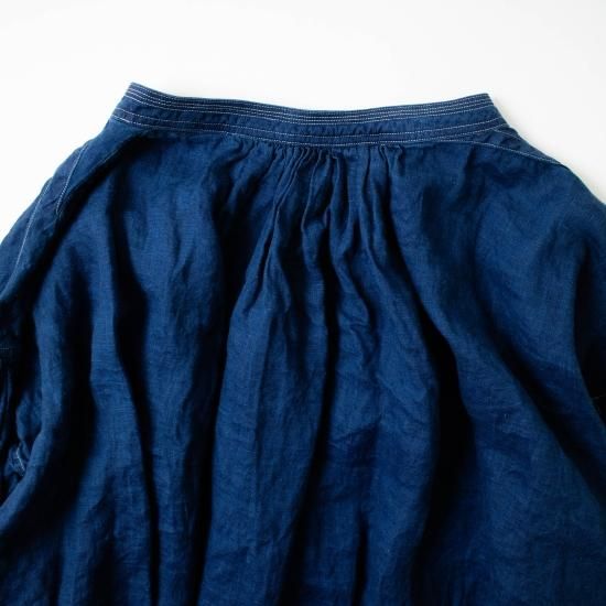 ŠP(エシュペー) 「INDIGO LINEN BLOUSE」-WEEKENDER SHOP ANDEL ŠP(エシュペー) 「INDIGO LINEN BLOUSE」-WEEKENDER SHOP ANDEL