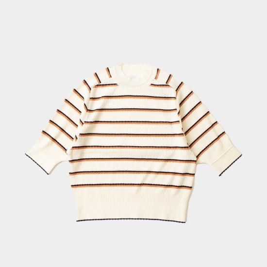 ASEEDONCLOUD アシードンクラウド 「Jiyusou border lace knit