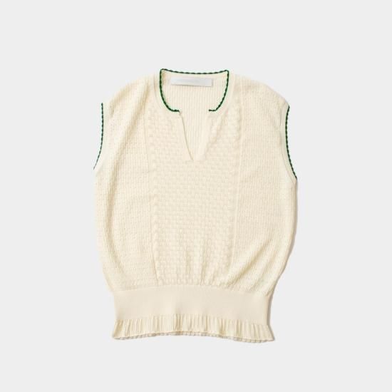 ASEEDONCLOUD アシードンクラウド 「Jiyusou lace knit vest ASEEDONCLOUD アシードンクラウド 「Jiyusou lace knit vest