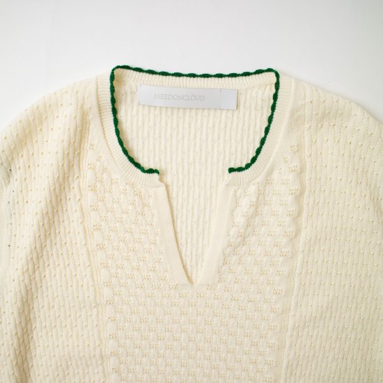 ASEEDONCLOUD アシードンクラウド 「Jiyusou lace knit vest 