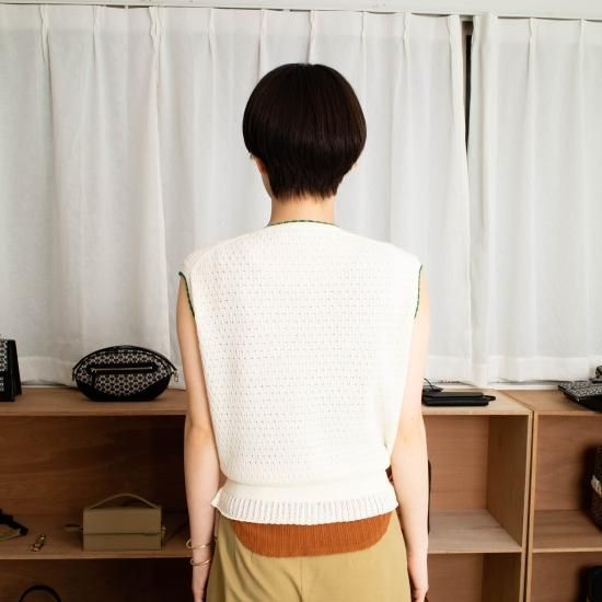 ASEEDONCLOUD アシードンクラウド 「Jiyusou lace knit vest ASEEDONCLOUD アシードンクラウド 「Jiyusou lace knit vest
