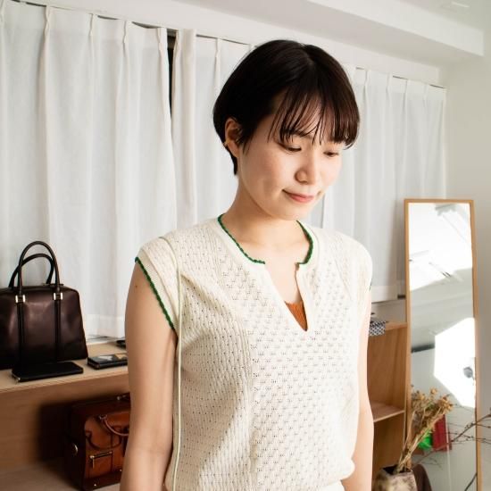 ASEEDONCLOUD アシードンクラウド 「Jiyusou lace knit vest ASEEDONCLOUD アシードンクラウド 「Jiyusou lace knit vest