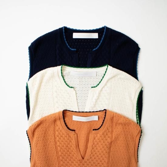 ASEEDONCLOUD アシードンクラウド 「Jiyusou lace knit vest ASEEDONCLOUD アシードンクラウド 「Jiyusou lace knit vest