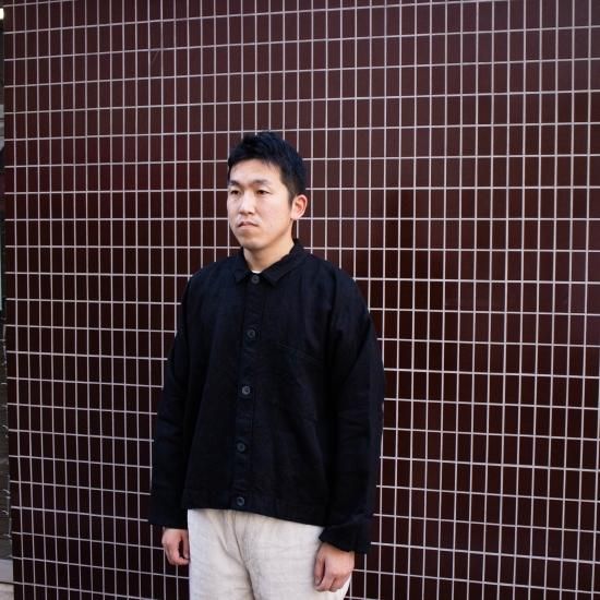 MITTAN / 綾織大麻平面ブルゾン JK-42 「黒」 - WEEKENDER SHOP