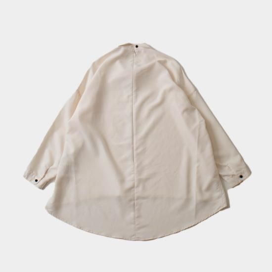 新品ノーコントロールエアー　24AW フィブリルシャツポプリンノーカラーシャツ 新品ノーコントロールエアー 24AW フィブリルシャツポプリンノー