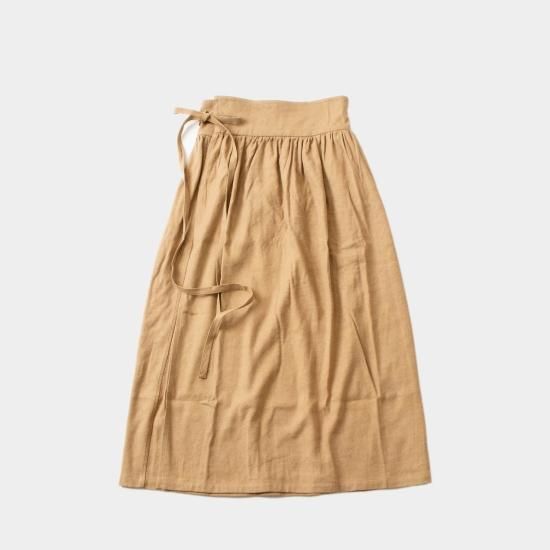 MITTAN ミッタン「綾織絹麻巻きスカート SK-04」－WEEKENDER SHOP