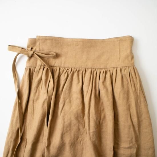 MITTAN ミッタン「綾織絹麻巻きスカート SK-04」－WEEKENDER SHOP