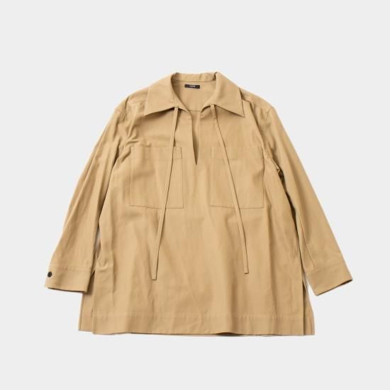 YLEVE(イレーヴ)「COTTON LINEN HIGH TWIST GABARDINE TUNIC」 - WEEKENDER SHOP ANDEL YLEVE(イレーヴ)「COTTON LINEN HIGH TWIST GABARDINE TUNIC」 - WEEKENDER SHOP ANDEL