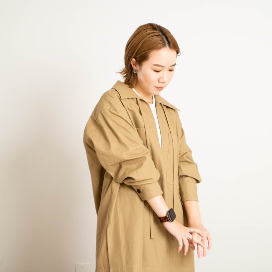 YLEVE（イレーヴ）「COTTON LINEN HIGH TWIST GABARDINE TUNIC」 - WEEKENDER SHOP ANDEL