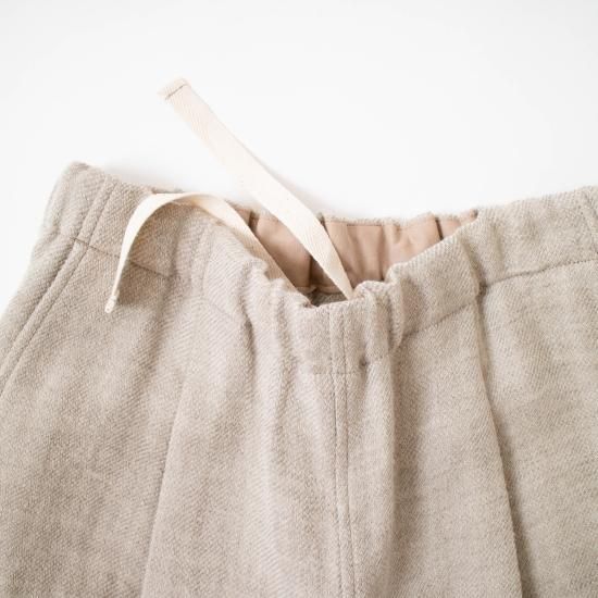 comm.arch. コム・アーチ「Wool Linen Wide Pants」－ WEEKENDER