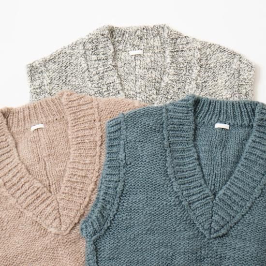 comm.arch. コム・アーチ「Hand Framed Chunky Vest comm.arch. コム・アーチ「Hand Framed Chunky Vest