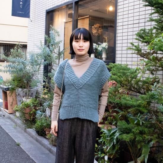 comm.arch. コム・アーチ「Hand Framed Chunky Vest