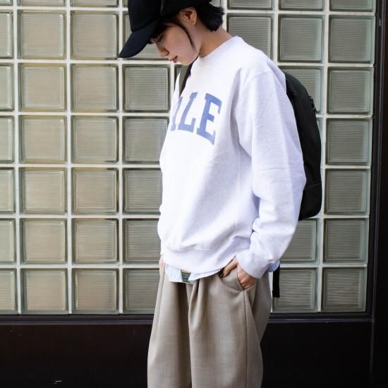 トップス blurhms PRINT Sweat Crew-neck P/O Big PRINT Sweat Crew-neck P/O Big #HeatherWhite×IT-M