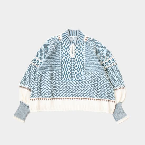 ASEEDONCLOUD アシードンクラウド 「Kigansai knit blouse
