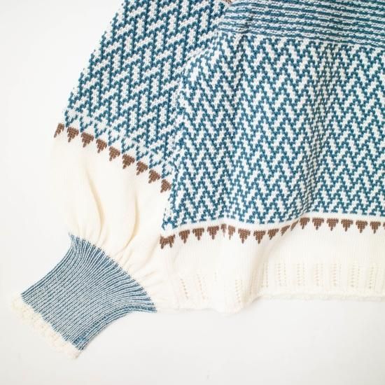 ASEEDONCLOUD アシードンクラウド 「Kigansai knit blouse