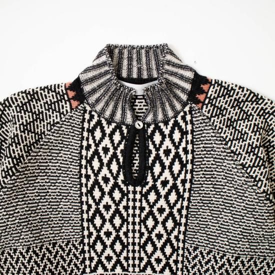 ambienteKigansai knit blouse Black |