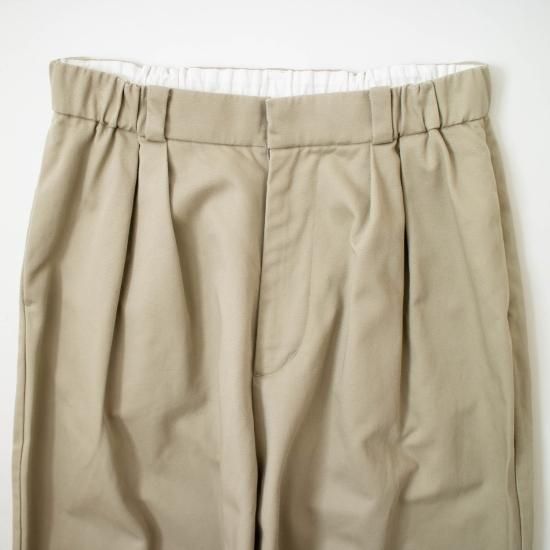 ŠP（エシュペー） 「CHINO CLOTH DOUBLE TUCK TAPERED