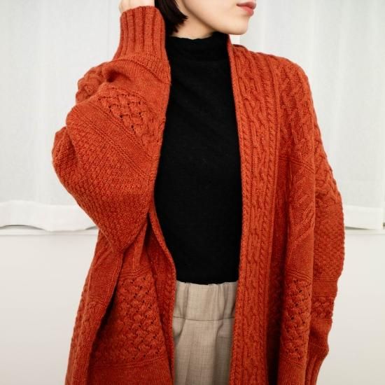 ASEEDONCLOUD アシードンクラウド 「Cable big Cardigan