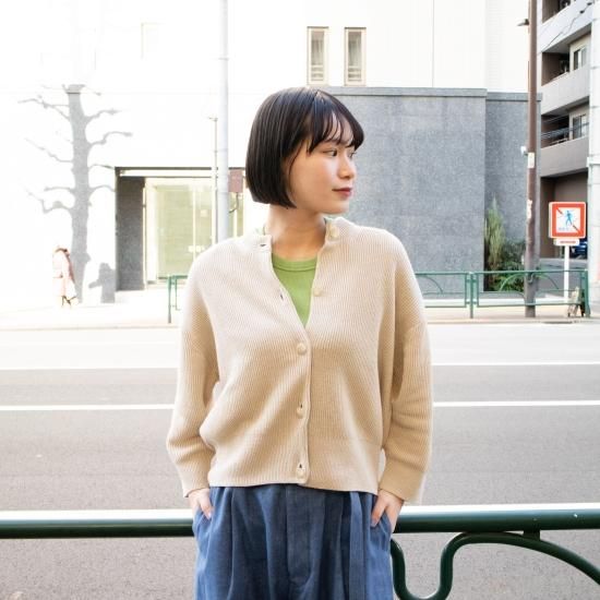 comm.arch. コム・アーチ「Hand Framed Crew Neck C/D comm.arch. コム・アーチ「Hand Framed Crew Neck C/D