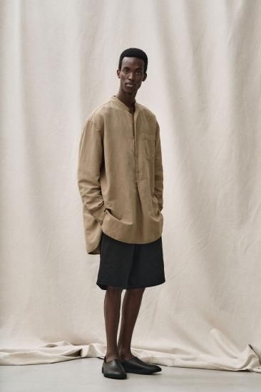 トップス yoko sakamoto 23aw grandpa shirts M YOKO SAKAMOTO ヨーコサカモト 「GRANPA SHIRT」- WEEKENDER SHOP