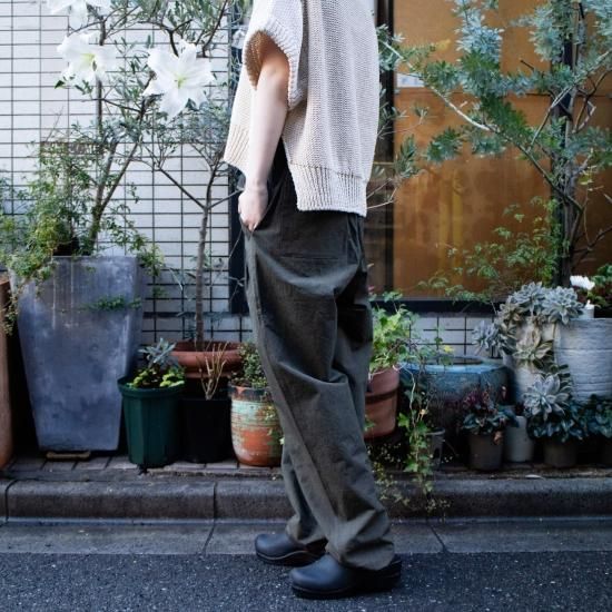 comm.arch.(コム・アーチ)/Felted Lamb's Easy Trousers ウール