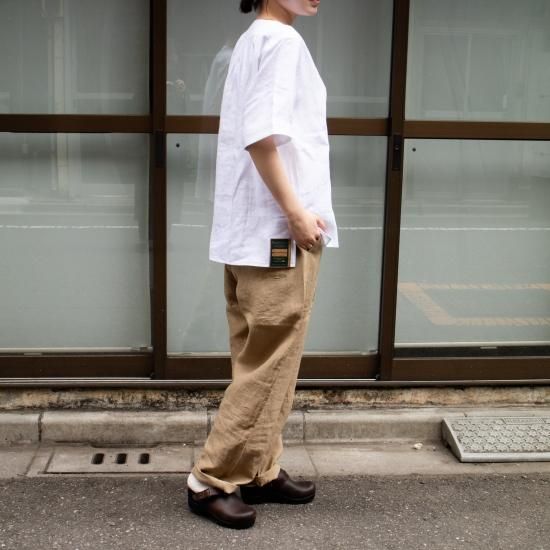 入荷now 安全 comm.arch. コム・アーチ「French Linen Easy Pants パンツ