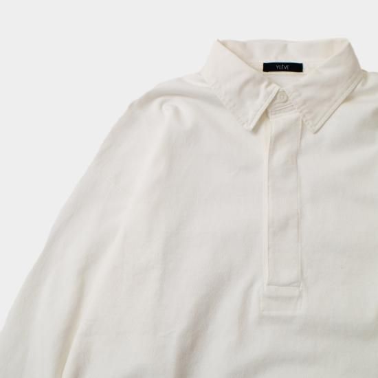 YLEVE(イレーヴ)「PIGMENT DYE OPEN END COTTON RUGGER P/O YLEVE(イレーヴ)「PIGMENT DYE OPEN END COTTON RUGGER P/O