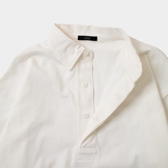 YLEVE(イレーヴ)「PIGMENT DYE OPEN END COTTON RUGGER P/O YLEVE(イレーヴ)「PIGMENT DYE OPEN END COTTON RUGGER P/O