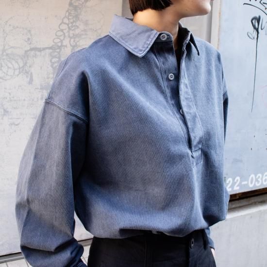 YLEVE（イレーヴ）「PIGMENT DYE OPEN END COTTON RUGGER P/O