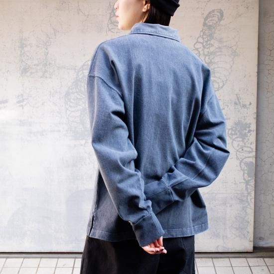 YLEVE(イレーヴ)「PIGMENT DYE OPEN END COTTON RUGGER P/O YLEVE(イレーヴ)「PIGMENT DYE OPEN END COTTON RUGGER P/O