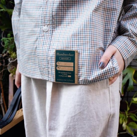 sheller handmade check ensemble アンサンブル sheller handmade check ensemble アンサンブル