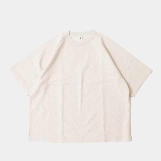 blurhms ROOTSTOCK/ Rough&Smooth Thermal Raglan Tee (Black)
