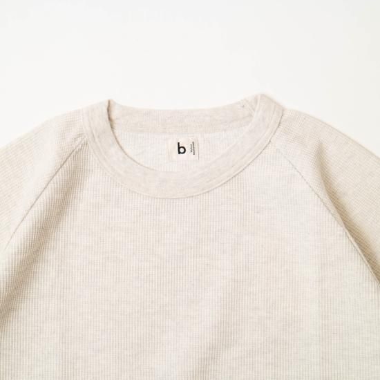 blurhms ROOTSTOCK/ Rough&Smooth Thermal Raglan Tee (Black)