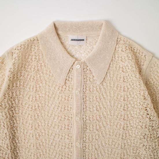 JöICEADDED ジョイスアディッド 「Lace Knitted Shirt JöICEADDED ジョイスアディッド 「Lace Knitted Shirt