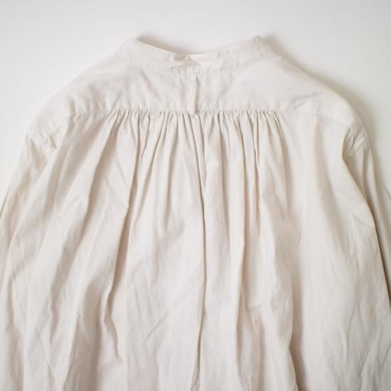 ŠP（エシュペー） 「ORGANIC COTTON OXFORD / BAND COLLAR SHIRT