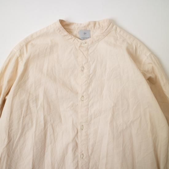 ŠP(エシュペー) 「ORGANIC COTTON OXFORD / BAND COLLAR SHIRT ŠP(エシュペー) 「ORGANIC COTTON OXFORD / BAND COLLAR SHIRT