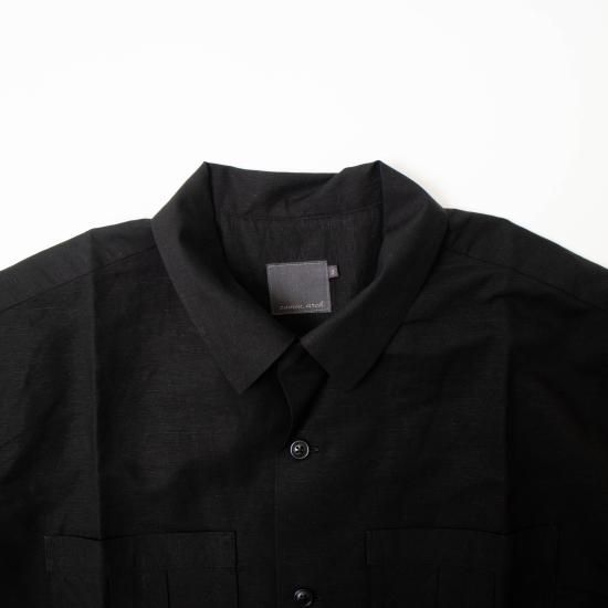 comm.arch. コム・アーチ 「Cotton Linen Open Collar S/S Shirt