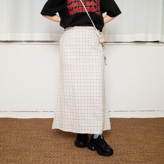 JöICEADDED ジョイスアディッド 「Checked fabric skirt