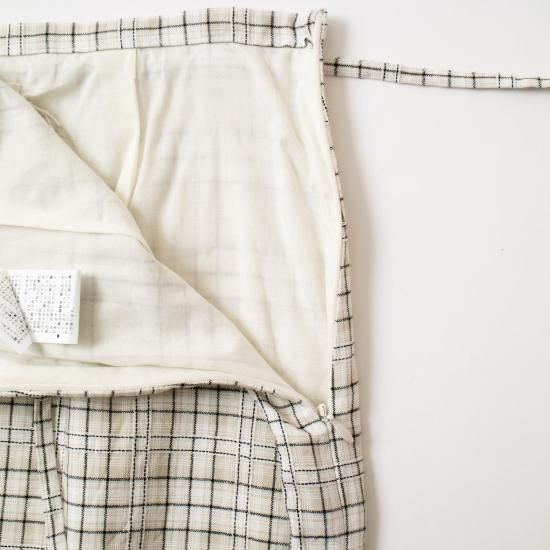JöICEADDED ジョイスアディッド 「Checked fabric skirt