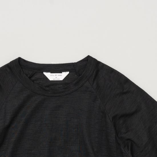 【STILL BY HAND】コットン天竺 半袖ニットTEE 25SS》【STILL BY HAND】COTTON SHORT SLEEVE KNIT TEE スティル
