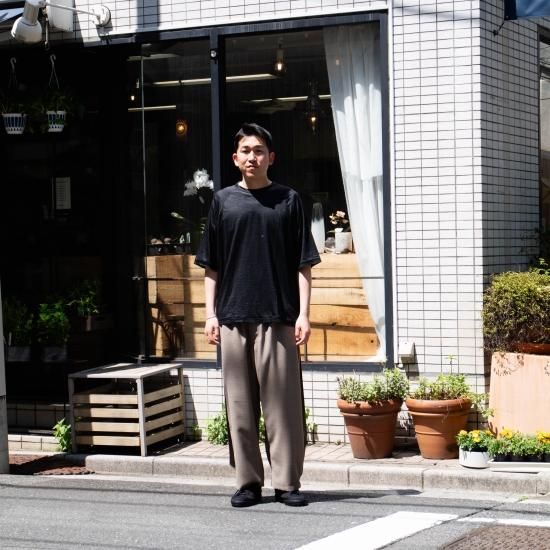 25ss STILL BY HAND スティルバイハンド ラミー半袖シャツ 46 STILL BY HAND - 【ラスト1点】【25SS】ラミー半袖プルオーバー