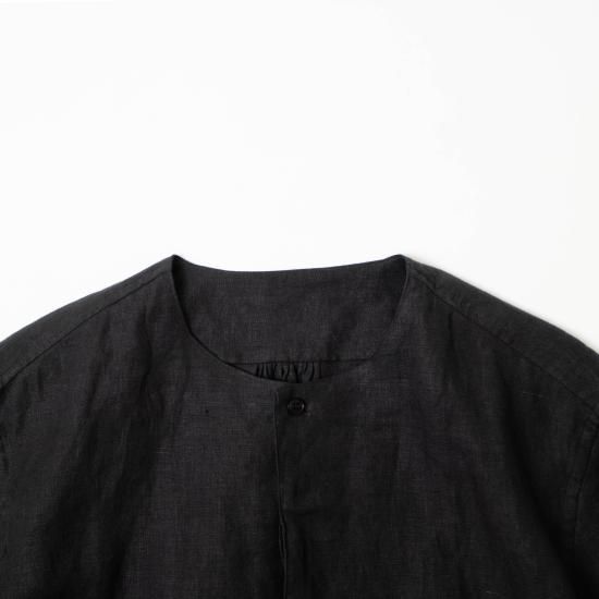 Handwekerハンドベーカー　Linen Collarless Shirt Handwerker ハンドベーカー（ASEEDONCLOUD）「HW collarless