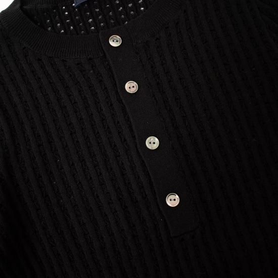 YLEVE（イレーヴ）「ELS ORGANIC COTTON OPEN WORK KN HENLY