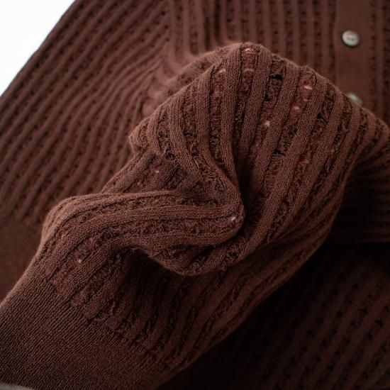 YLEVE（イレーヴ）「ELS ORGANIC COTTON OPEN WORK KN HENLY