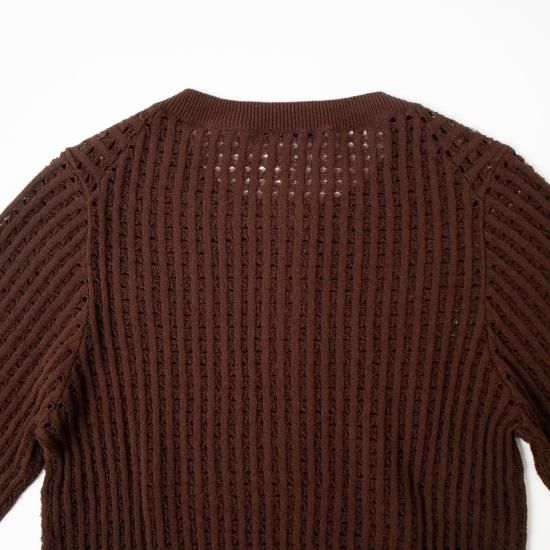 YLEVE（イレーヴ）「ELS ORGANIC COTTON OPEN WORK KN HENLY