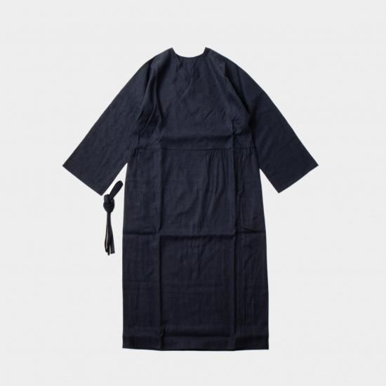 mittan ミッタン 絹綿麻ジャガードワンピース 【公式通販】