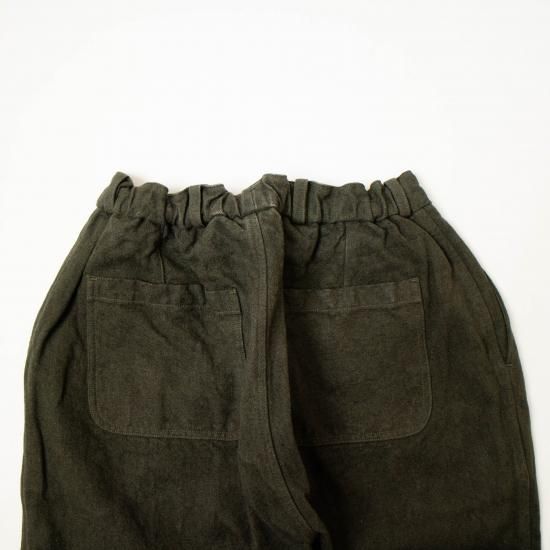 MITTAN ミッタン 23AW 亜麻苧麻ロング サイズ1 濃緑 MITTAN | 亜麻苧麻ロング (濃緑) - c a b i n e t O N L I N E