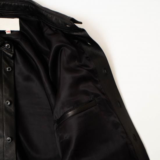 YOKO SAKAMOTO ヨーコサカモト 「LEATHER BIG SHIRT YOKO SAKAMOTO ヨーコサカモト 「LEATHER BIG SHIRT